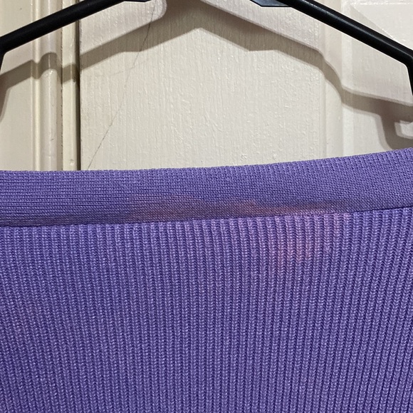 dropped lavender cropped cardigan - Picture 4 of 4